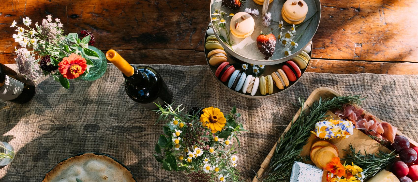 A spread of artisan creations and farm-fresh food served in Jeffersonville