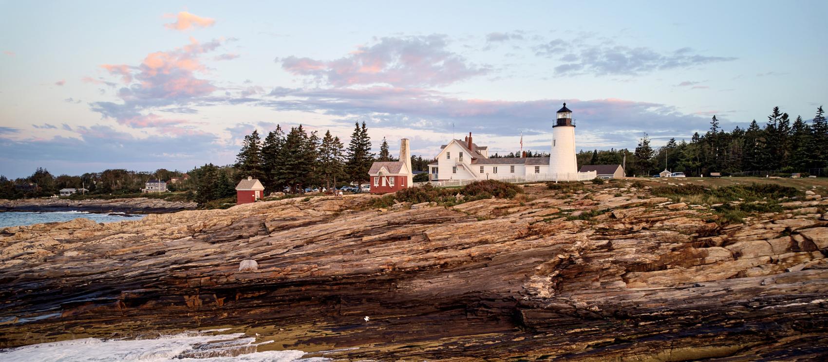 Rugged coastlines and maritime history at the Pemaquid Point Lighthouse in Bristol