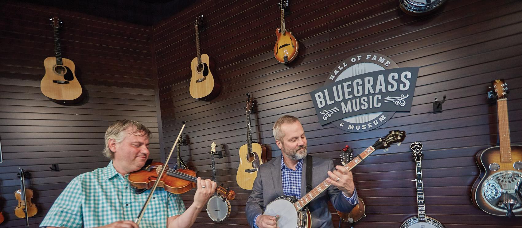 Exploring interactive displays at the Bluegrass Music Hall of Fame & Museum in Owensboro