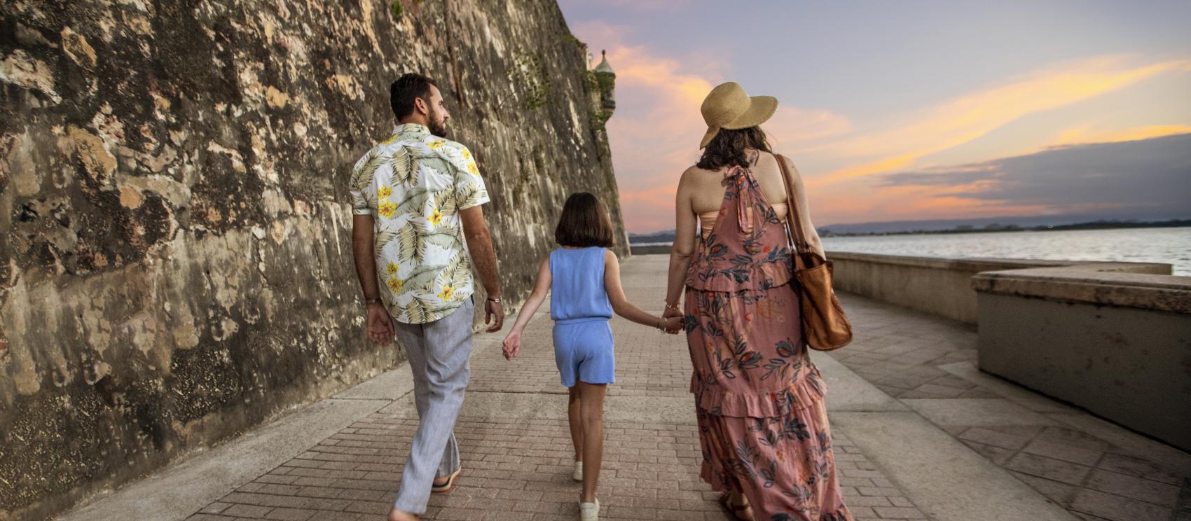 Walking the historic oceanside streets of San Juan 