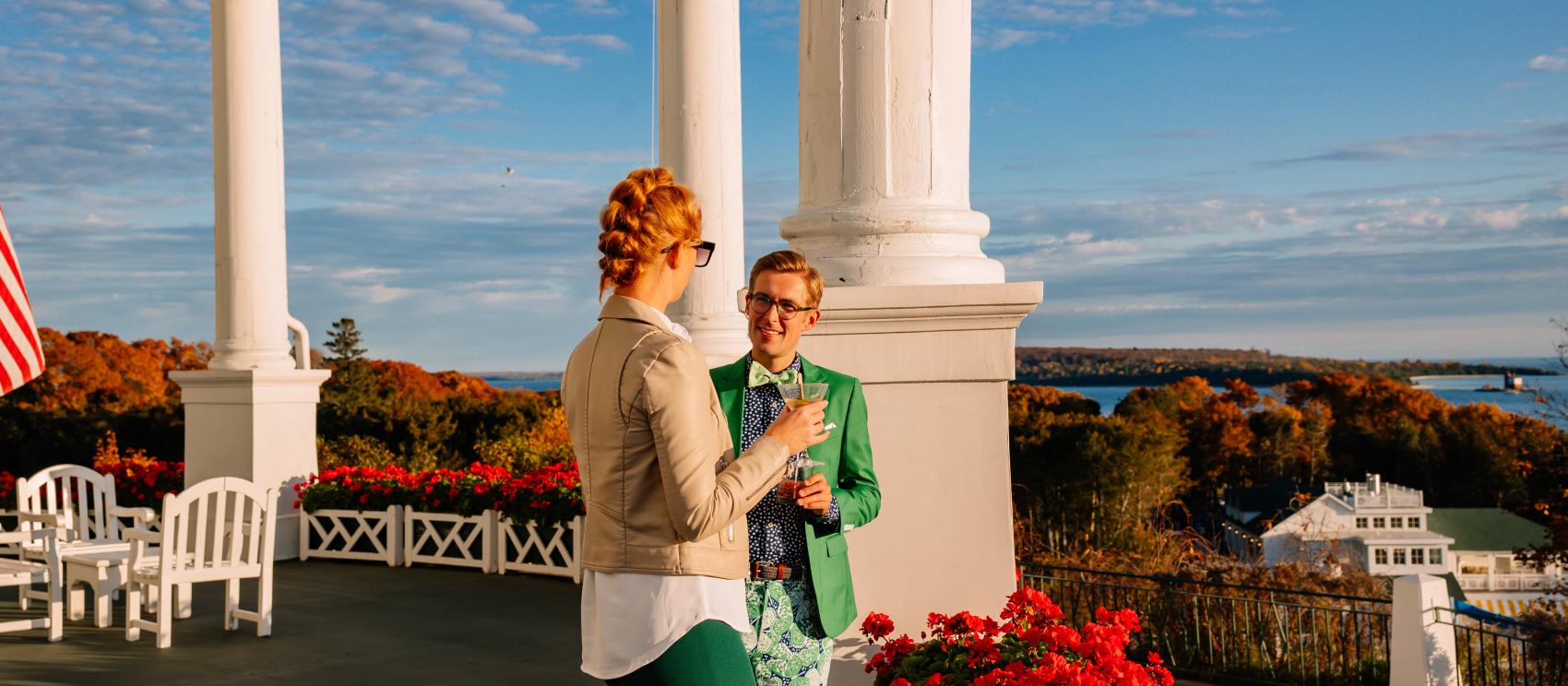 Spectacular views from the Michigan Grand Hotel on Mackinac Island