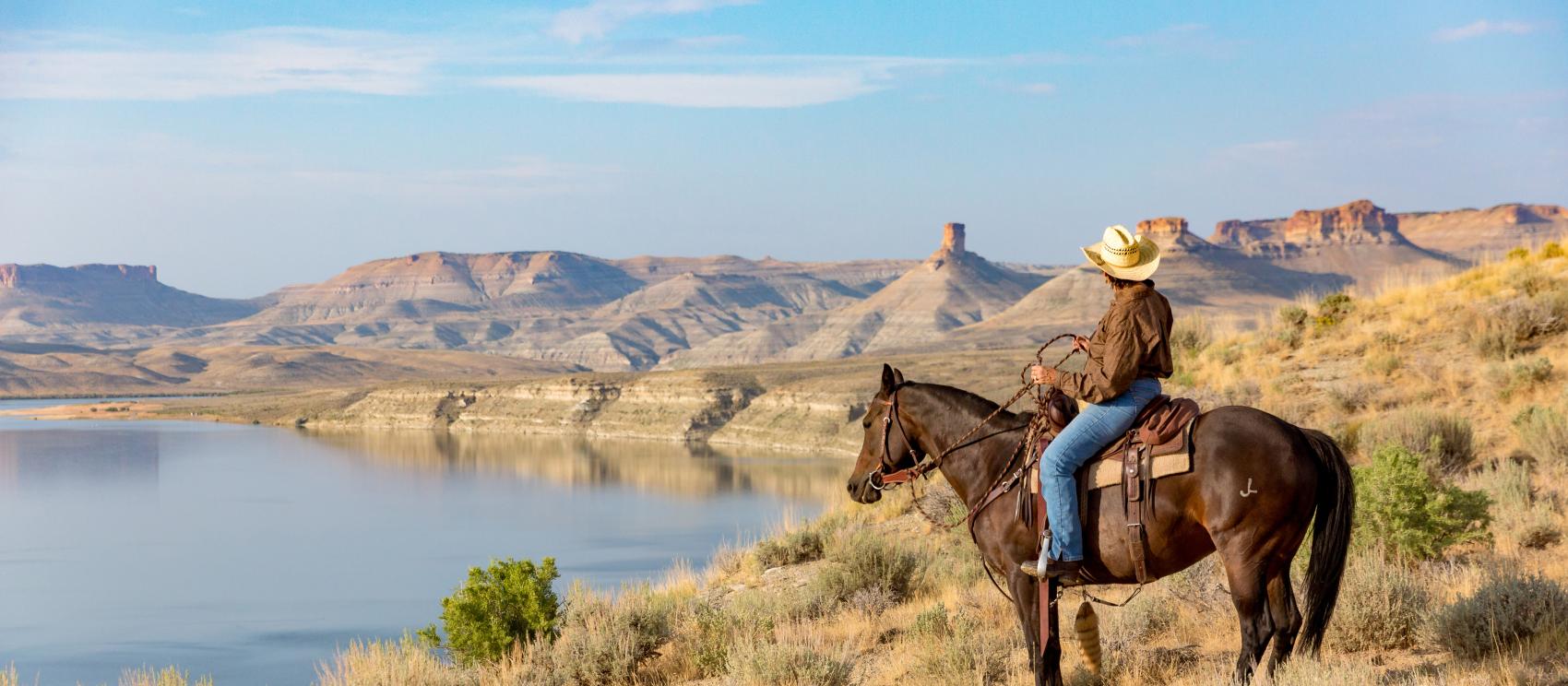 Exploring Flaming Gorge National Recreation Area on horseback