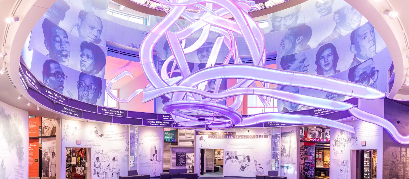 The immersive This Little Light of Mine installation at the Mississippi Civil Rights Museum