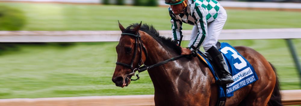 Horse racing at the Kentucky Derby at Churchill Downs in Louisville, Kentucky